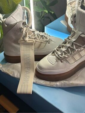 Women Adidas X Ivy Park White High-Top Sneakers